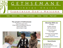 Tablet Screenshot of gethsemane.org